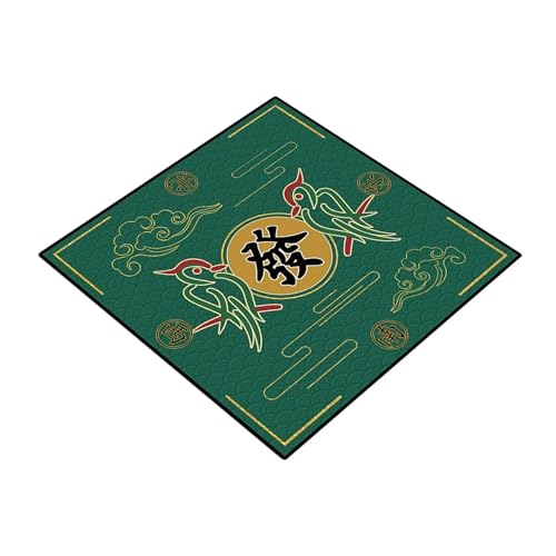 SUBLXPoten Tischauflage für Mahjong Mahjong-Matte, rutschfest und geräuschreduzierend, Mahjongg-Tischmatte, Mahjong-Zubehör, Tischdecke, Spiel, Pokerspiel, Tischmatten, gewebt(Color 1,70X70CM) von SUBLXPoten