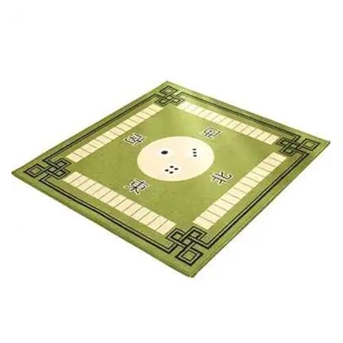 SUBLXPoten Tischauflage für Mahjong Mahjong Weich Gepolsterte Quadratische Tischdecke Matte Verdickung Poker Teppich Tischdecken(Green) von SUBLXPoten