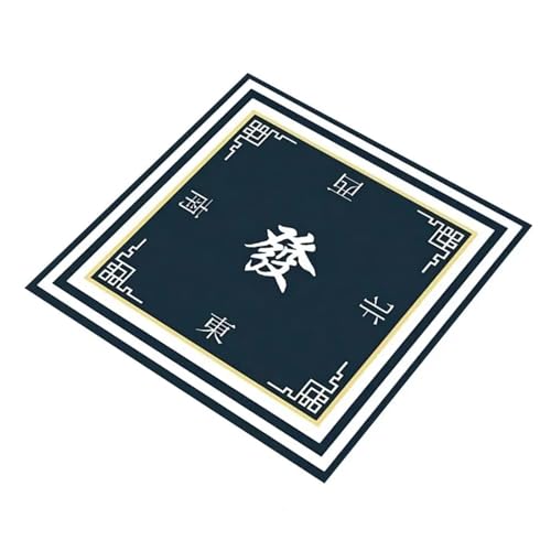 SUBLXPoten Tischauflage für Mahjong Tischdecke, Geräuschreduzierung, Mahjong-Tischmatte for Poker, Domino, Mah-Jongg-Spiele, rutschfeste quadratische Spielmatte for Karten(80 cm C) von SUBLXPoten