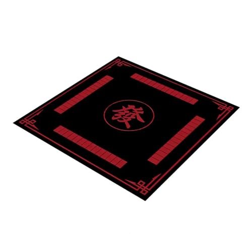 SUBLXPoten Tischauflage für Mahjong Tischdecke, Geräuschreduzierung, Mahjong-Tischset for Poker, Domino, Kartenbrettspiele, rutschfeste quadratische Spielmatte, Heimdekoration(70cm A) von SUBLXPoten