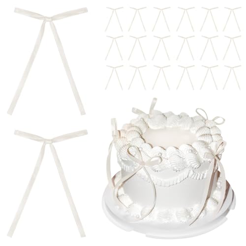 20 Stück beige Schleifen für Kuchen, beige Schleifen-Tortenaufsätze, Schleifen-Tortendekorationen, Schleifen-Tortenspieße für Geburtstag, Hochzeit, Jahrestag, Party, Kuchendekoration. 20 Stück beige Schleifen für Kuchen, beige Schleifen-Tortenaufsätze, Schleifen-Tortendekorationen, Schleifen-Tortenspieße für Geburtstag, Hochzeit, Jahrestag, Party, Kuchendekoration. von SUBTAVIK