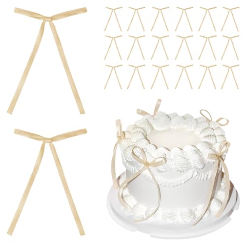20 Stück braune Schleifen für Kuchen, braune Schleifen-Tortenaufsätze, Schleifen-Tortendekorationen, Schleifen-Tortenspieße für Geburtstag, Hochzeit, Jahrestag, Party, Kuchendekoration. 20 Stück braune Schleifen für Kuchen, braune Schleifen-Tortenaufsätze, Schleifen-Tortendekorationen, Schleifen-Tortenspieße für Geburtstag, Hochzeit, Jahrestag, Party, Kuchendekoration. von SUBTAVIK
