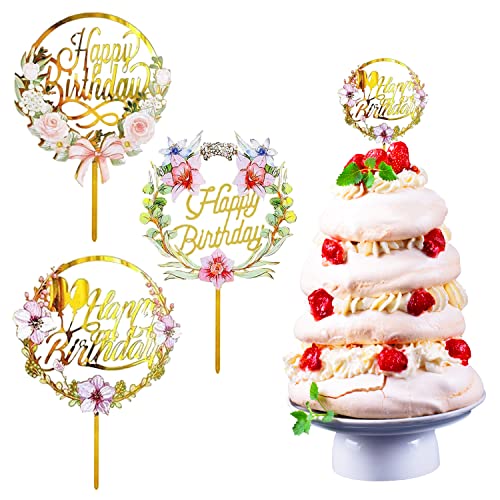 3 Stück Happy Birthday Cake Topper, Geburtstagstortenaufsätze, Geburtstagstortenaufsätze mit mehreren Mustern, Geburtstagstortendekorationen für Geburtstagstortendekoration, Party… 3 Stück Happy Birthday Cake Topper, Geburtstagstortenaufsätze, Geburtstagstortenaufsätze mit mehreren Mustern, Geburtstagstortendekorationen für Geburtstagstortendekoration, Party… von SUBTAVIK