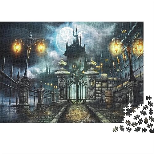 Halloween Jigsaw Puzzles Difficult Erwachsene Anime Puzzle 1000 Teile Family Challenging Games Educational Game Ostergeschenke Wohnkultur Brain Teaser 1000pcs (75x50cm) von SUCREVEN