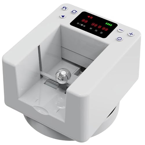 Automatischer Kartengeber, 360° drehbarer Kartengeber mit LED-Digitalanzeige, eingebauter wiederaufladbarer Kartenspender mit 2400 mAh, ultraleise, for 1–8 Spieler, Blackjack- und UNO-Spiele von SUCRFXJ