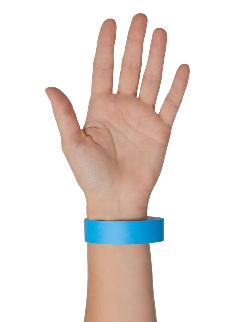 50 Einlassbänder Blau für Veranstaltungen von SUD TRADING