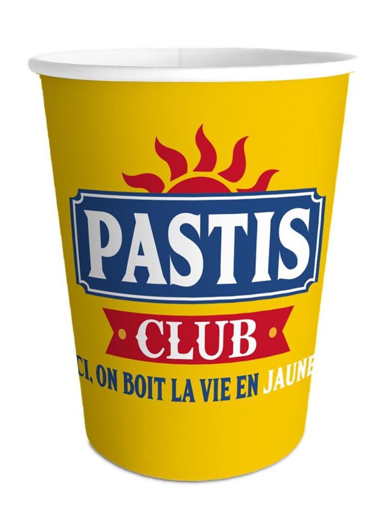 6 Aperitif-Becher Gelb von SUD TRADING