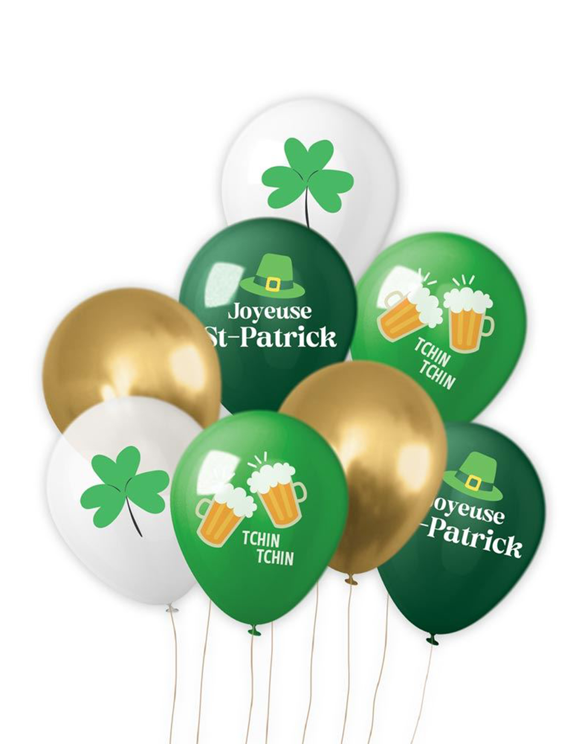 8 Luftballons mit Kleetblatt und Bieraufdruck 8 Luftballons mit Kleetblatt und Bieraufdruck von SUD TRADING