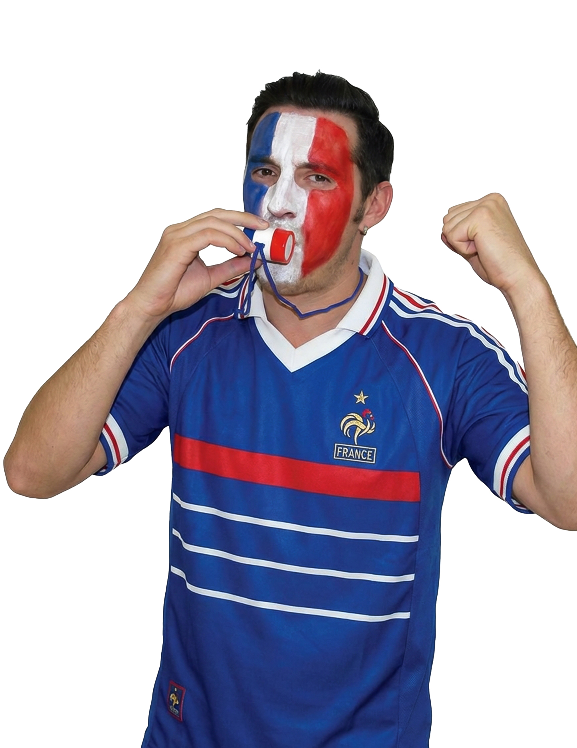 Fan-Tröte Frankreich Klein für Erwachsene Fan-Tröte Frankreich Klein für Erwachsene von SUD TRADING