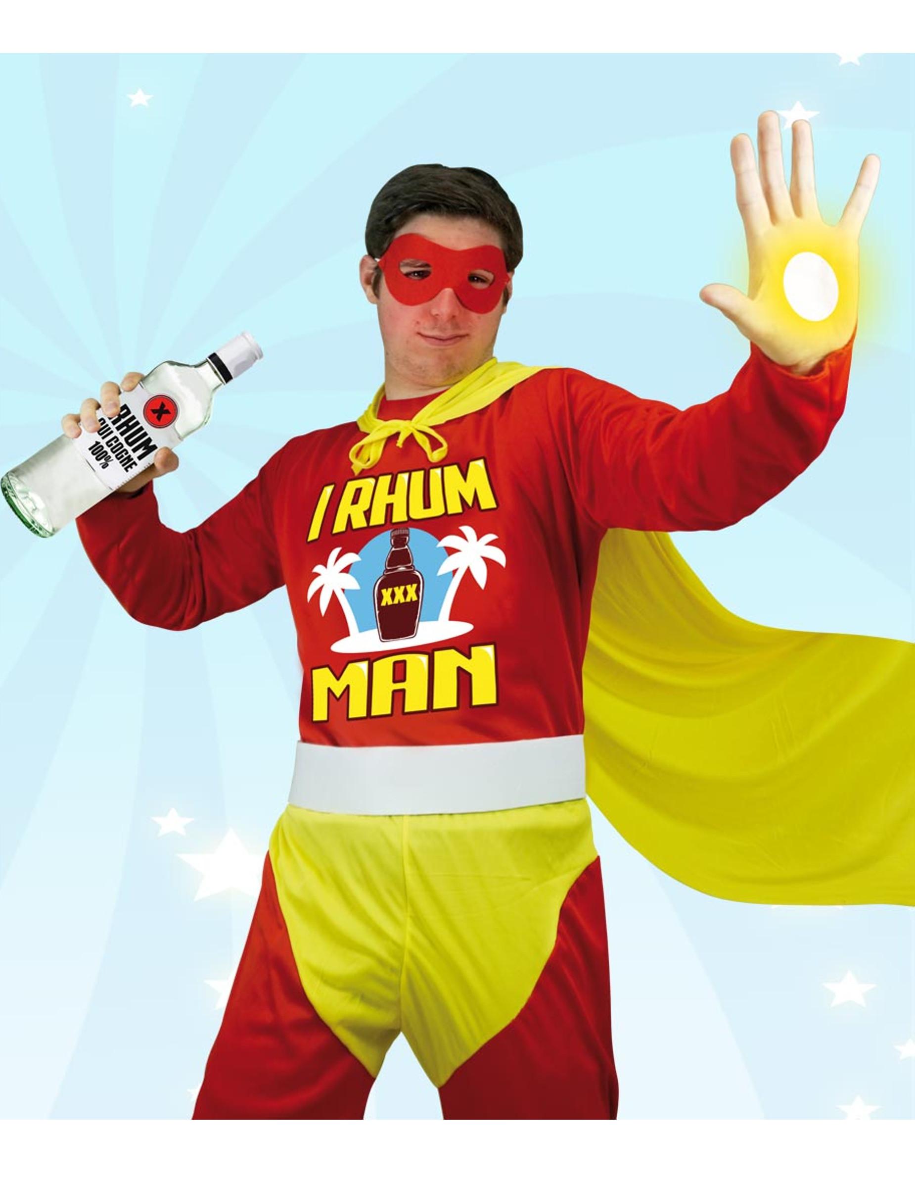 Fun Superheldenkostüm I Rhum Man rot-gelb Fun Superheldenkostüm I Rhum Man rot-gelb von SUD TRADING