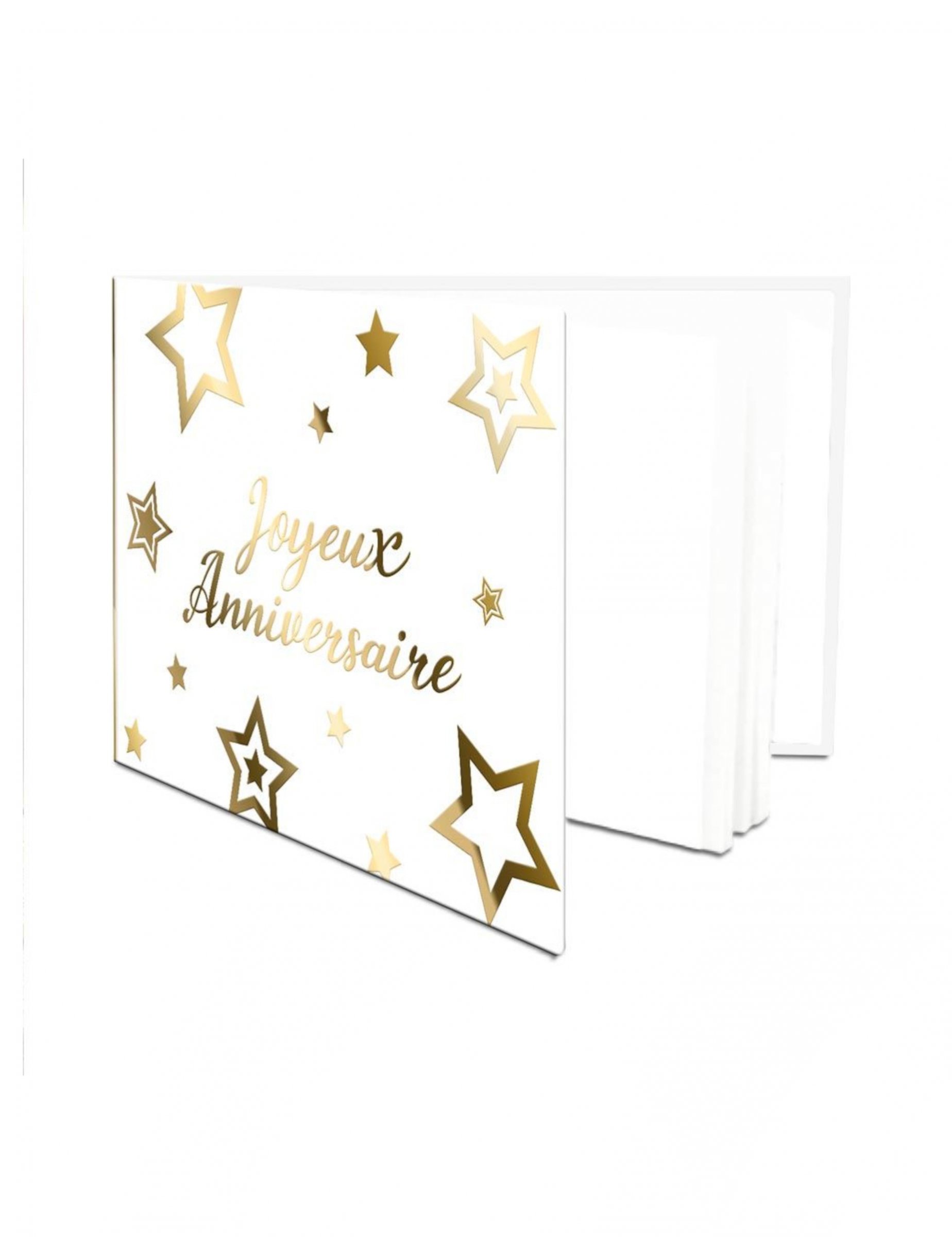 Gästebuch Partyzubehör Tischdeko 21,5 x 1,5 x 15,5 cm gold von SUD TRADING