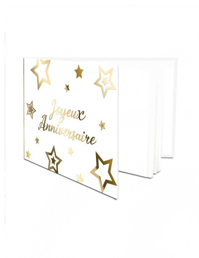 Gästebuch Partyzubehör Tischdeko 21,5 x 1,5 x 15,5 cm gold von SUD TRADING