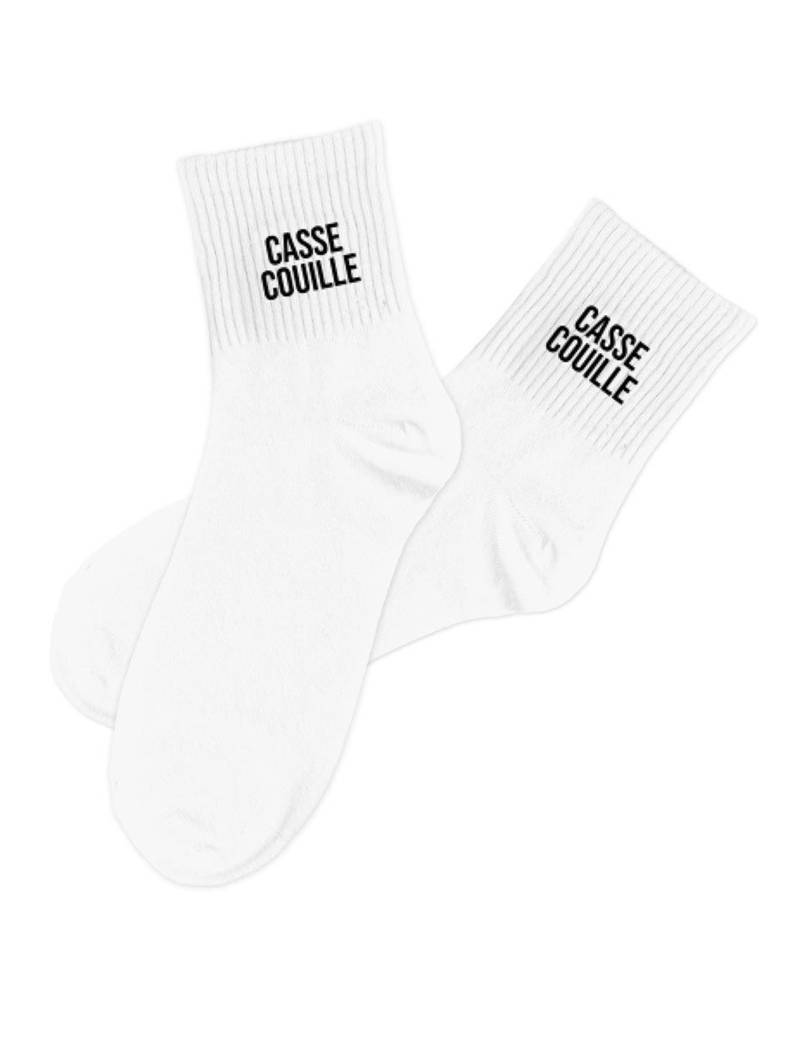 Humor Socken Stressmacher Weiß für Erwachsene von SUD TRADING