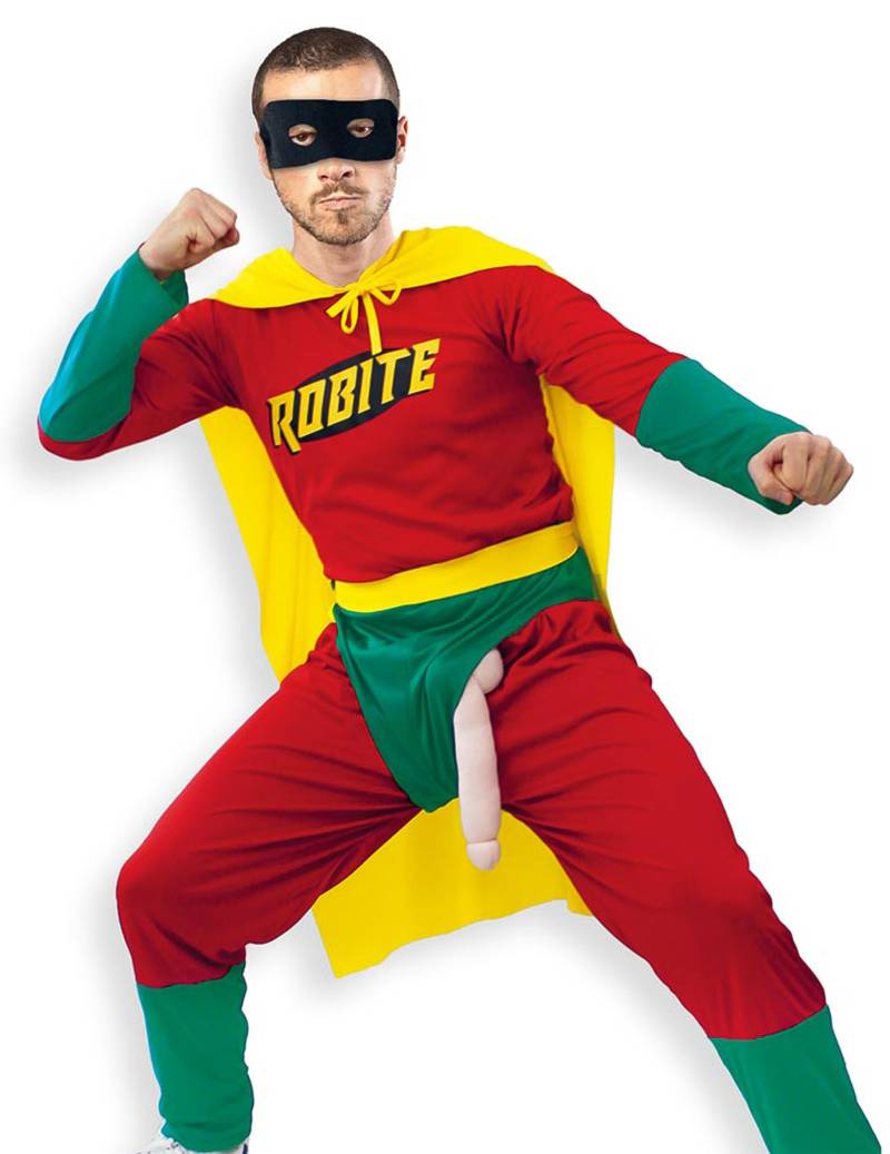 Robite Kostüm Herren Humor rot-grün-gelb von SUD TRADING