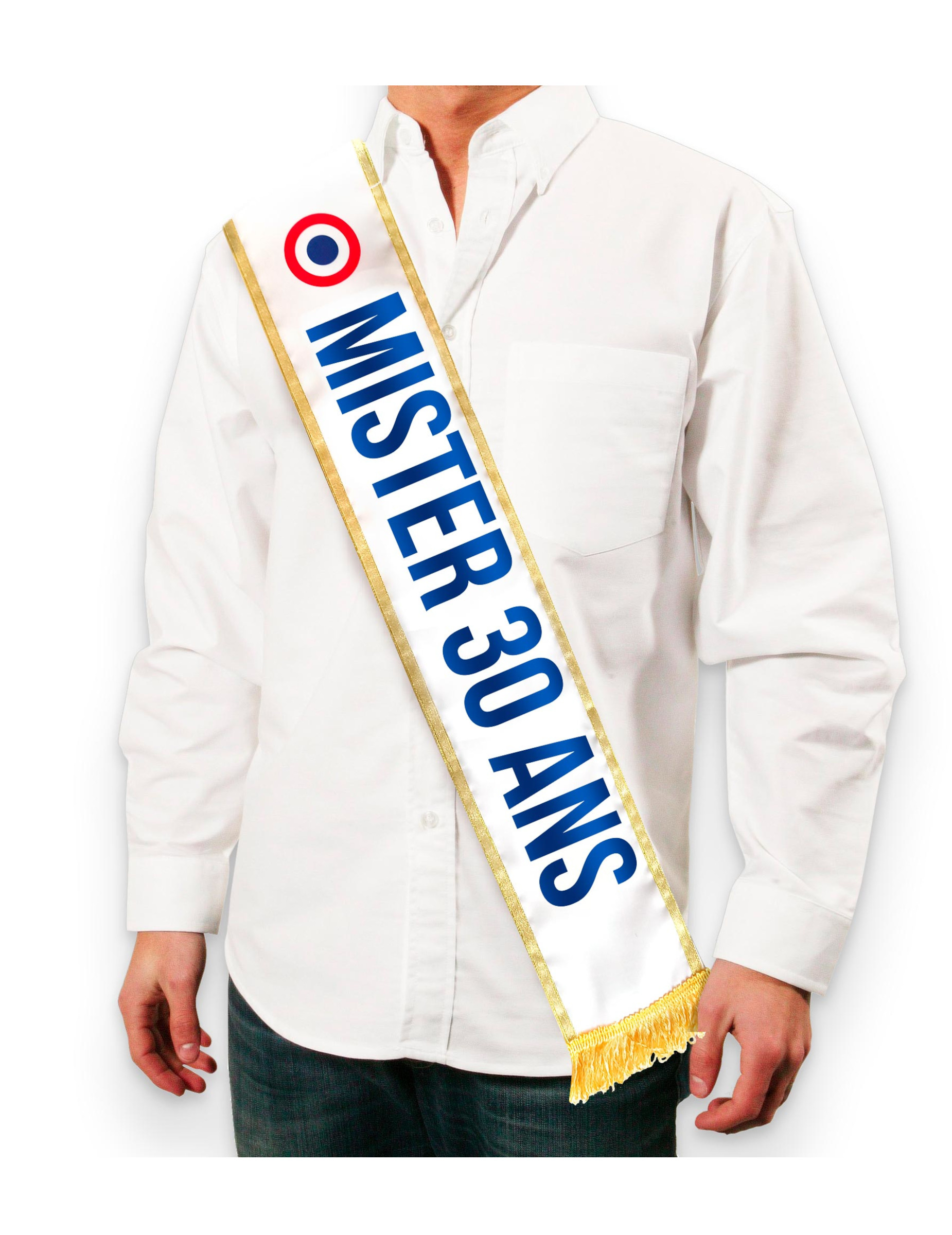 Schärpe Mister 30 Frankreich Erwachsene tricolore Schärpe Mister 30 Frankreich Erwachsene tricolore von SUD TRADING