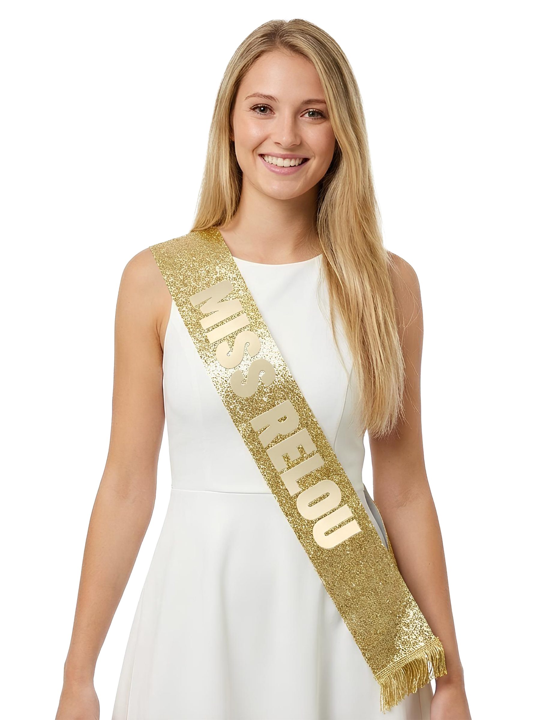 Schärpe Spaßbremse Miss Relou mit Glitzer für Erwachsene gold Schärpe Spaßbremse Miss Relou mit Glitzer für Erwachsene gold von SUD TRADING