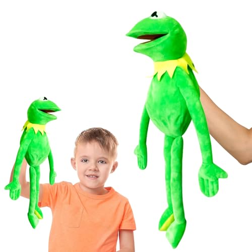 Handpuppe Frosch, Frog Handpuppe 60 cm, Plüsch Frosch Handpuppen für Kinder, Frog Plüschtier, Kuscheltier mit beweglichem Mund, Tierhandpuppe für Puppentheater und Lernspiel, Grün Handpuppe Frosch, Frog Handpuppe 60 cm, Plüsch Frosch Handpuppen für Kinder, Frog Plüschtier, Kuscheltier mit beweglichem Mund, Tierhandpuppe für Puppentheater und Lernspiel, Grün von SUEHBEXF