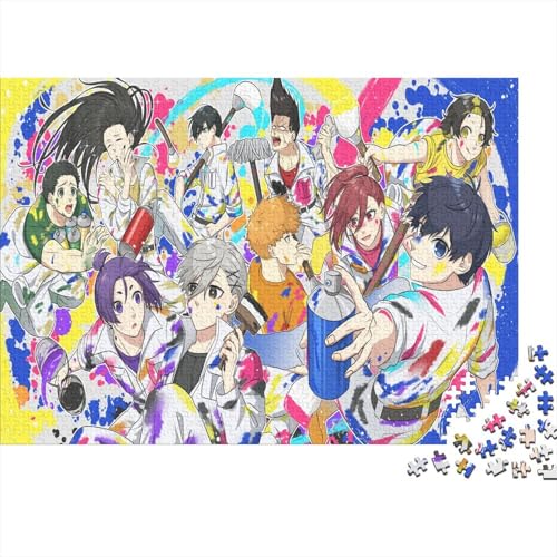 Blaues Schloss Puzzle 1000 Teile Schwer Puzzle Spielzeug Lernspiel Impossible Fußball-Anime Herausforderungsspielzeug Für Erwachsene Und Kinder in Bewährter 1000pcs (75x50cm) von SUFFERBOW