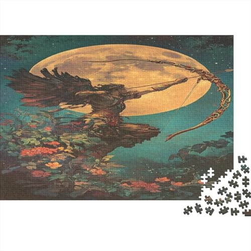 Bogenschütze Puzzle 1000 Teile Schwer Puzzle Spielzeug Pädagogisches Spiel Impossible Engel Herausforderung Spielzeug Für Erwachsene Und Kinder Ab 14 Jahren 1000pcs (75x50cm) von SUFFERBOW