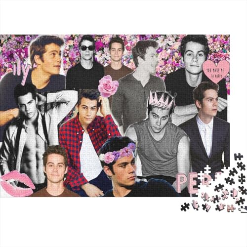 Dylan O'Brien Puzzle 1000 Teile Schwer Puzzle Spielzeug Lernspiel Impossible Labyrinth-Läufer Herausforderungsspielzeug Für Erwachsene Kinder 1000pcs (75x50cm) von SUFFERBOW