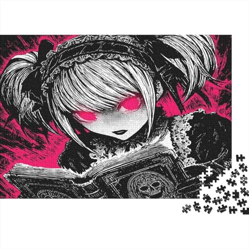 Gotisch Puzzles 1000 Teile Schwer Puzzle Spielzeug Lernspiel Impossible Lolicon Herausforderungsspielzeug Für Erwachsene Und Kinder Ab 12 Jahren 1000pcs (75x50cm) von SUFFERBOW