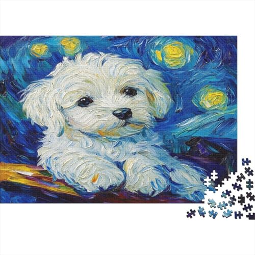 Hund Puzzlespiel 1000 Teile Für Erwachsene, Einzigartige Kunstwerke Und Vorlage - Geburtstagsgeschenk - Spaßige Puzzles Mit Überraschung Von Puzzle in A Bag Puzzel 1000pcs Gogh Kunst von SUFFERBOW