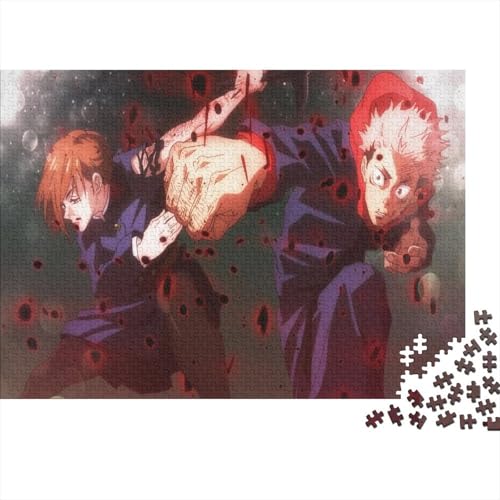 Jujutsu Kaisen Puzzle 1000-teilige Schwer Puzzle Spielzeug Lernspiel Impossible Yuji Herausforderungsspielzeug Für Erwachsene Kinder 1000pcs (75x50cm) von SUFFERBOW