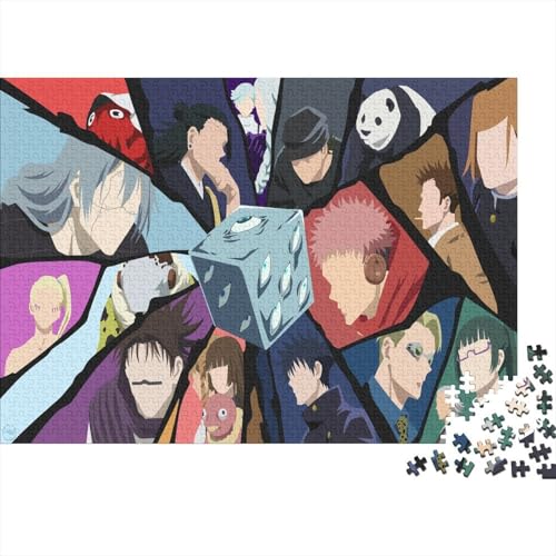 Jujutsu Kaisen Puzzle 1000-teilige Schwer Puzzle Spielzeug Pädagogisches Spiel Impossible Yuji Herausforderung Spielzeug Für Erwachsene Und Kinder in Bewährter 1000pcs (75x50cm) von SUFFERBOW