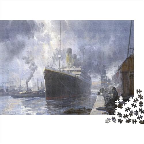 Ozeandampfer Puzzle 1000-teilige Schwer Puzzle Spielzeug Lernspiel Impossible Kreuzfahrtschiff Herausforderungsspielzeug Für Erwachsene Und Kinder Ab 12 Jahren 1000pcs (75x50cm) von SUFFERBOW