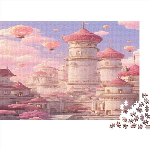 Prinzessin Schloss Puzzle 1000 Teile Schwer Puzzle Spielzeug Lernspiel Impossible Traumschloss Herausforderungsspielzeug Für Erwachsene Und Kinder Ab 12 Jahren 1000pcs (75x50cm) von SUFFERBOW