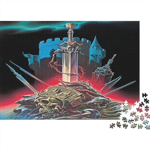 Schwert Puzzles 1000 Teile Schwer Puzzle Spielzeug Lernspiel Impossible Waffen Herausforderung Spielzeug Für Erwachsene Und Kinder Ab 12 Jahren 1000pcs (75x50cm) von SUFFERBOW
