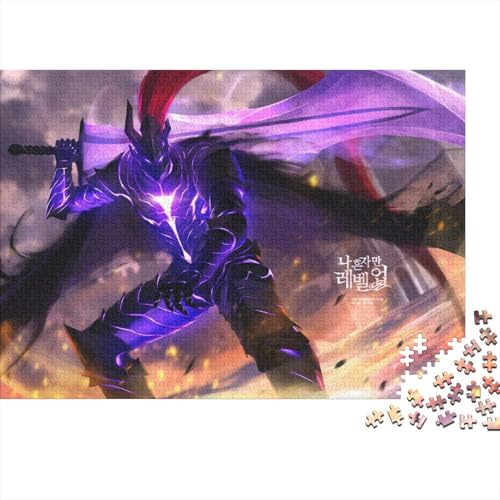 Solo-Leveling Puzzles 1000 Teile Schwer Puzzle Spielzeug Lernspiel Impossible Sung Jinwoo Herausforderung Spielzeug Für Erwachsene Kinder 1000pcs (75x50cm) von SUFFERBOW