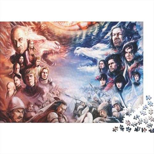 Spiel der Throne Puzzle 1000 Teile Schwer Puzzle Spielzeug Lernspiel Impossible Sieben Königslande Herausforderungsspielzeug Für Erwachsene Und Kinder in Bewährter 1000pcs (75x50cm) von SUFFERBOW