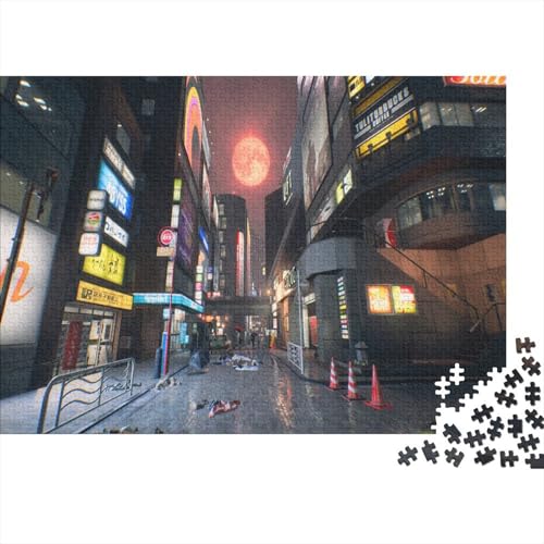 Tokio Puzzle 1000 Teile Schwer Puzzle Spielzeug Lernspiel Impossible Nachtleben Herausforderungsspielzeug Für Erwachsene Und Kinder in Bewährter 1000pcs (75x50cm) von SUFFERBOW
