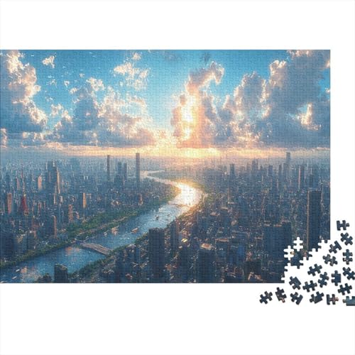 Tokio-Turm Puzzle 1000 Teile Schwer Puzzle Spielzeug Pädagogisches Spiel Impossible Japan Herausforderung Spielzeug Für Erwachsene Und Kinder in Bewährter 1000pcs (75x50cm) von SUFFERBOW