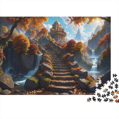 Verwunschener Pfad Puzzle 1000-teilige Schwer Puzzle Spielzeug Lernspiel Impossible Fantasie Herausforderung Spielzeug Für Erwachsene Und Kinder Ab 12 Jahren 1000pcs (75x50cm) von SUFFERBOW