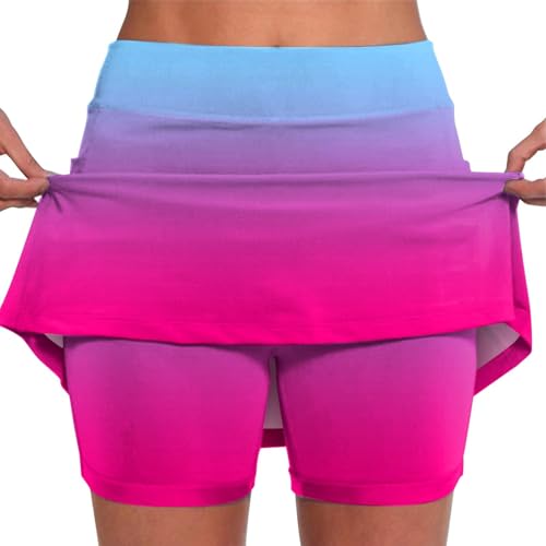 Damen Golf Röcke Plus Size Shorts für Damen Taschen Röcke Bauchkontrolle Rock Yoga Laufen Sport-Tennishorts (Typ - 15, M) von SUIBOZ