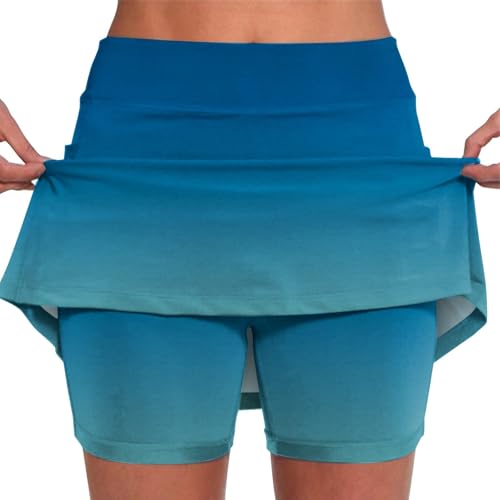 Golfröcke für Damen, Übergröße, Shorts für Damen, Skorts mit Taschen, Bauchkontrolle, Rock, Yoga, Laufen, athletisch, Tennis-Skorts (TYPE - 16, XXL) von SUIBOZ