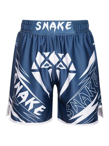 Muay-Thai-Shorts für Kinder, Jungen, Mädchen, Boxhose, MMA, Käfigkampf, Grappling, Kampfsport, Kickboxen (Typ M, 11–12 Jahre) von SUIBOZ