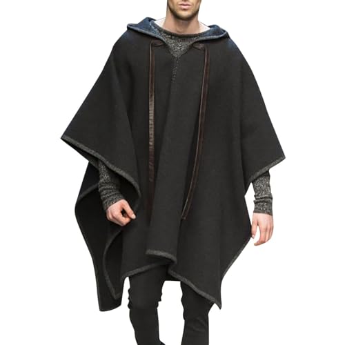 Poncho für Herren, Poncho aus Wolle, für Erwachsene, mexikanischer Stil, Umhang mit Kapuze, mexikanischer Poncho mit Kapuze, mexikanischer Decke, Poncho mit unregelmäßigen Fledermausärmeln, Poncho Poncho für Herren, Poncho aus Wolle, für Erwachsene, mexikanischer Stil, Umhang mit Kapuze, mexikanischer Poncho mit Kapuze, mexikanischer Decke, Poncho mit unregelmäßigen Fledermausärmeln, Poncho von SUIBOZ