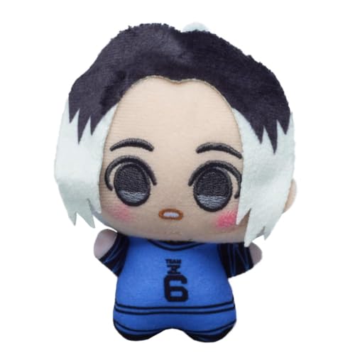 SUIBOZ Blue Lock Plüsch, 11 cm, Bachira Meguru, Anime, Cartoon, PP-Baumwolle, niedlich, weich, gefüllt, pelzig, Taschendekoration, Anhänger, Sammlerstück, Geschenk (Gagamaru Gin) von SUIBOZ