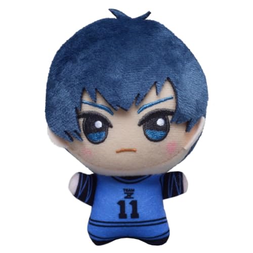 SUIBOZ Blue Lock Plüsch, 11 cm, Bachira Meguru, Anime, Cartoon, PP-Baumwolle, niedlich, weich, gefüllt, pelzig, Taschendekoration, Anhänger, Sammlerstück, Geschenk (Isagi Yoichi) von SUIBOZ