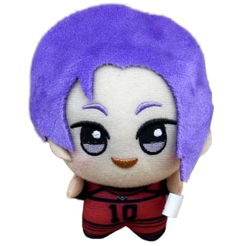 SUIBOZ Blue Lock Plüsch, 11 cm, Bachira Meguru, Anime, Cartoon, PP-Baumwolle, niedlich, weich, gefüllt, pelzig, Taschendekoration, Anhänger, Sammlerstück, Geschenk (Reo Mikage) von SUIBOZ