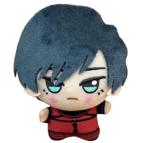 SUIBOZ Blue Lock Plüsch, 11 cm, Bachira Meguru, Anime, Cartoon, PP-Baumwolle, niedlich, weich, gefüllt, pelzig, Taschendekoration, Anhänger, Sammlerstück, Geschenk (Rin Itoshi (Typ 2) von SUIBOZ