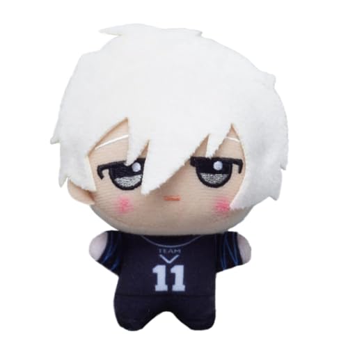 SUIBOZ Blue Lock Plüsch, 11 cm, Bachira Meguru, Anime, Cartoon, PP-Baumwolle, niedlich, weich, gefüllt, pelzig, Taschendekoration, Anhänger, Sammlerstück, Geschenk (Seishiro Nagi) von SUIBOZ