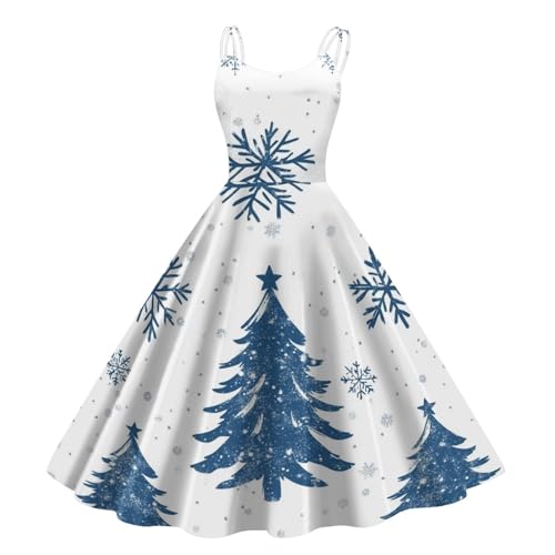 SUIBOZ Grünes Weihnachtskleid für Damen, Weihnachtskleid, Kleider für Abendparty, Urlaub, Outfits für Kleider, elegante Urlaubspullover, Outfit, Damenparty (TYPE - 14, XL) von SUIBOZ