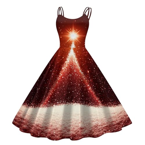 SUIBOZ Grünes Weihnachtskleid für Damen, Weihnachtskleid, Kleider für Abendparty, Urlaub, Outfits für Kleider, elegante Urlaubspullover, Outfit, Damenparty (TYPE - 29, S) von SUIBOZ
