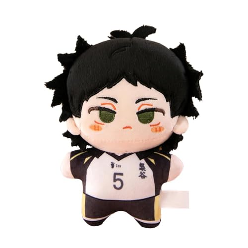 SUIBOZ Haikyuu Nishinoya Yu-Plüschfigur-Kissen, 20 cm, Anime-PP-Baumwolle, weich, gefüllt, pelzig, Autotasche, Schlüsselanhänger, Heimdekoration, Anhänger für Fans (Kotaro Bokuto) von SUIBOZ