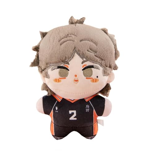SUIBOZ Haikyuu Nishinoya Yu-Plüschfigur-Kissen, 20 cm, Anime-PP-Baumwolle, weich, gefüllt, pelzig, Autotasche, Schlüsselanhänger, Zuhause, Sofa, Dekoration, Anhänger für Fans (Sugawara Koushi) von SUIBOZ