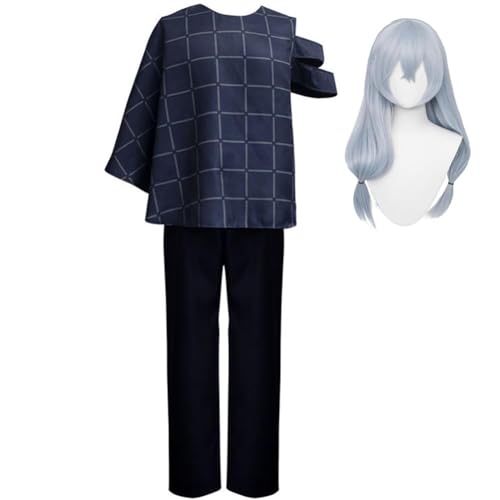 SUIBOZ JJK Mahito Cosplay Kostüm Perücke Outfit Uni Erwachsene Rollenspiel Anime Karneval Halloween Kostüm Anime Party Komplettes Set (Mahito Kostüm Perücke, XXL) von SUIBOZ